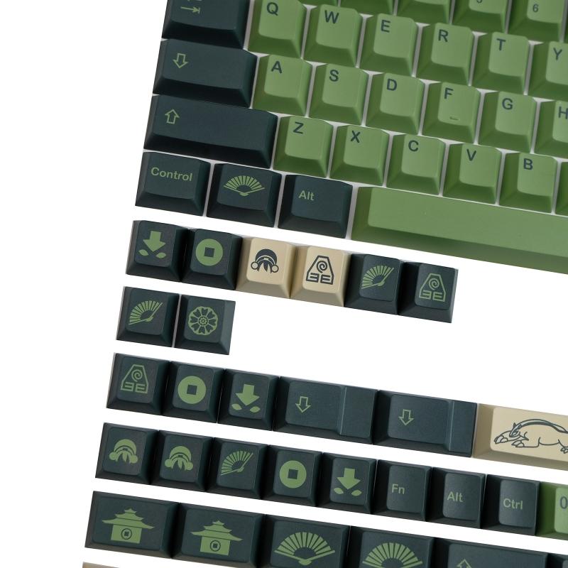 For  Earth Keycaps PBT Sublimation for MX Hes  Mechanical Keyboards 142 Keys 6.25U 7U Space 1.75u 2u