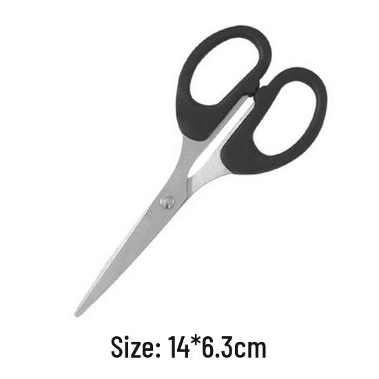 Portable Stainless Steel Scissors for Office, Household, Children's Crafts, and Kitchen Use