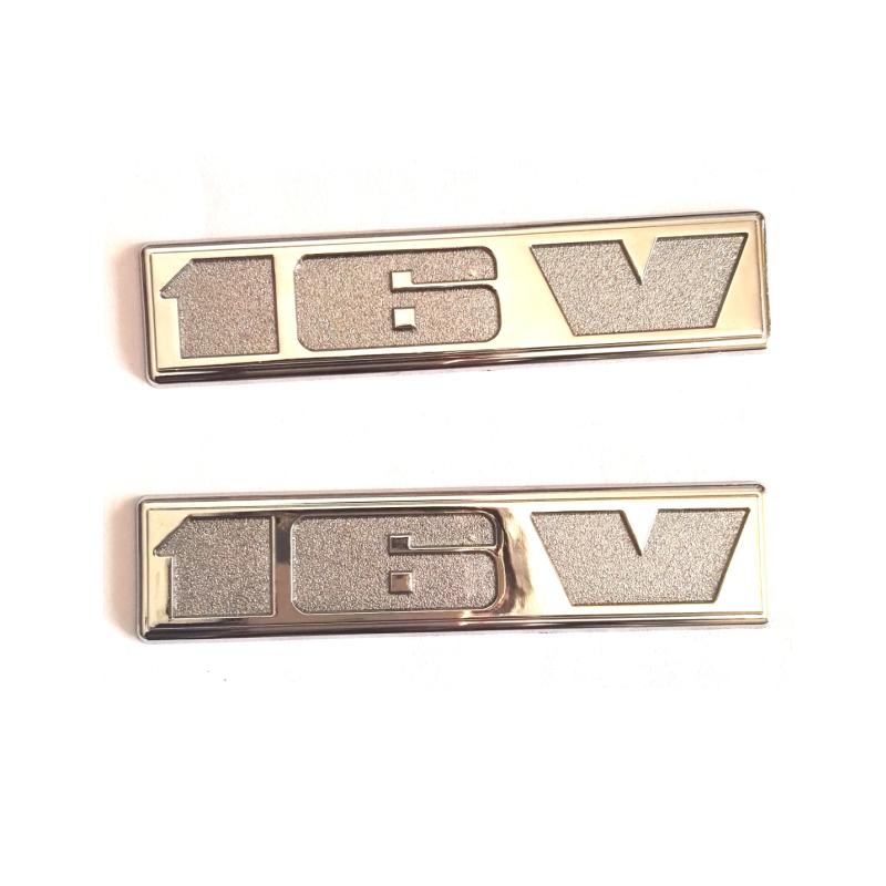 Plastic 16V Auto Stickers Emblems Badges Logos