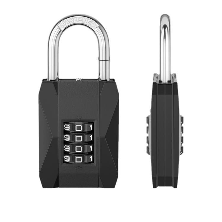 YH3435 New Zinc Alloy Combination Mechanical Padlock Intermediate Password Wheel Lock (Black,Zinc Alloy&padlock)