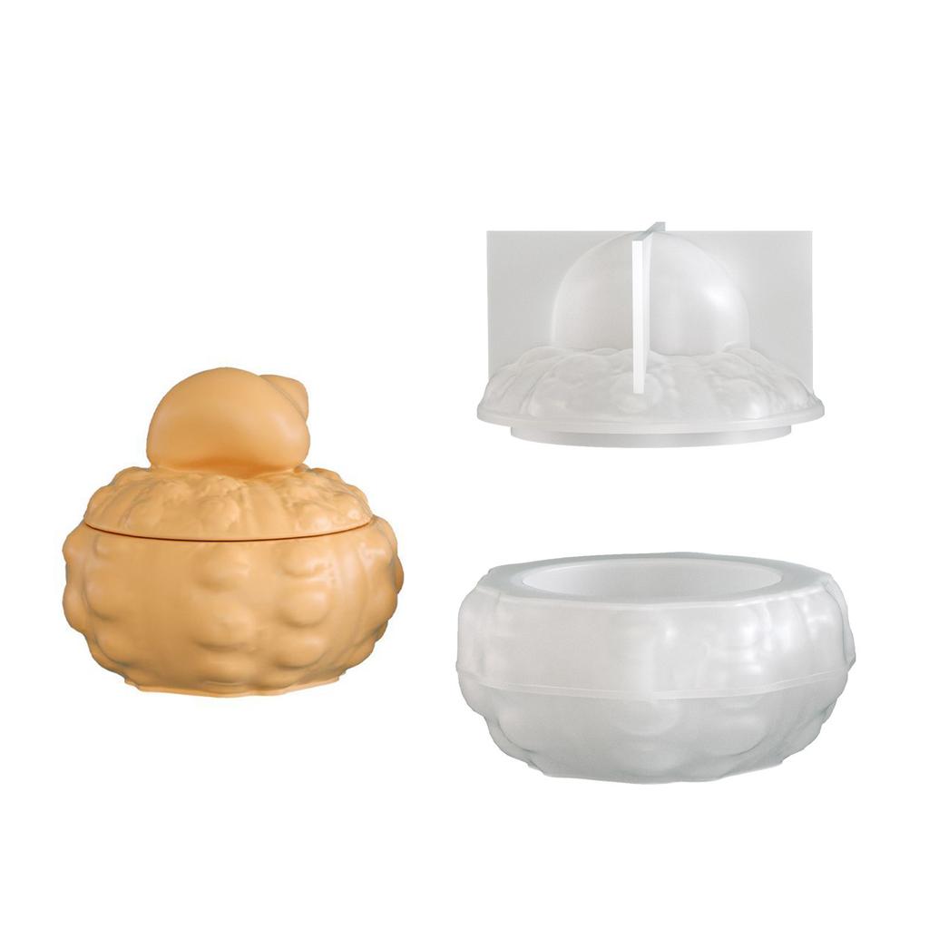 Easy Releasing Silicone Conch Mold Suitable for Making Decorative Candle Jars and Jewelry Storage Versatile Project