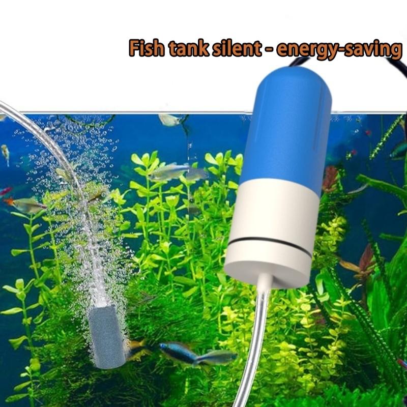 High Efficiency Aquariums Aerator Battery Waterproofed Outdoor Fishing Aerator for Aquariums Pond Travel