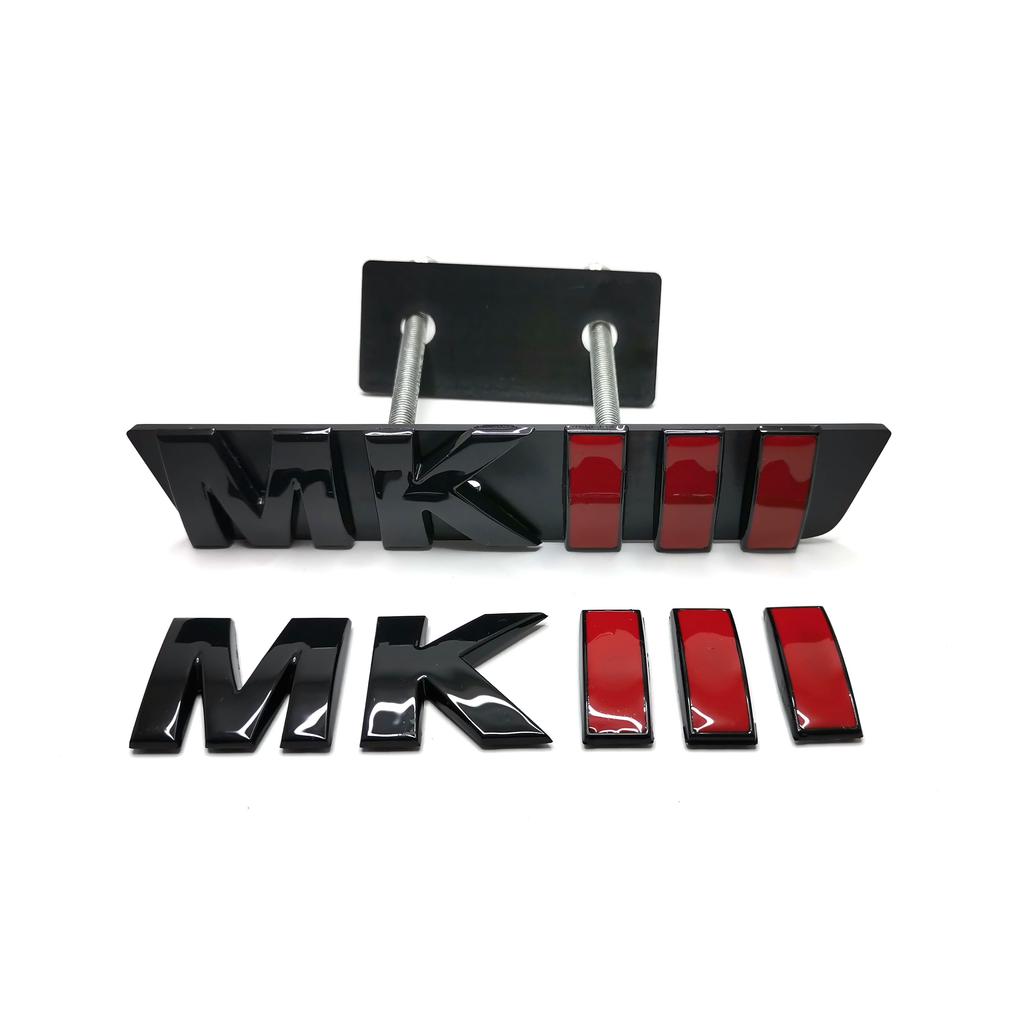 MKIII Tailgate Trunk Rear Car Emblems Letters MK 3 Grill Outlet Auto Badges Golf 3 Accessories