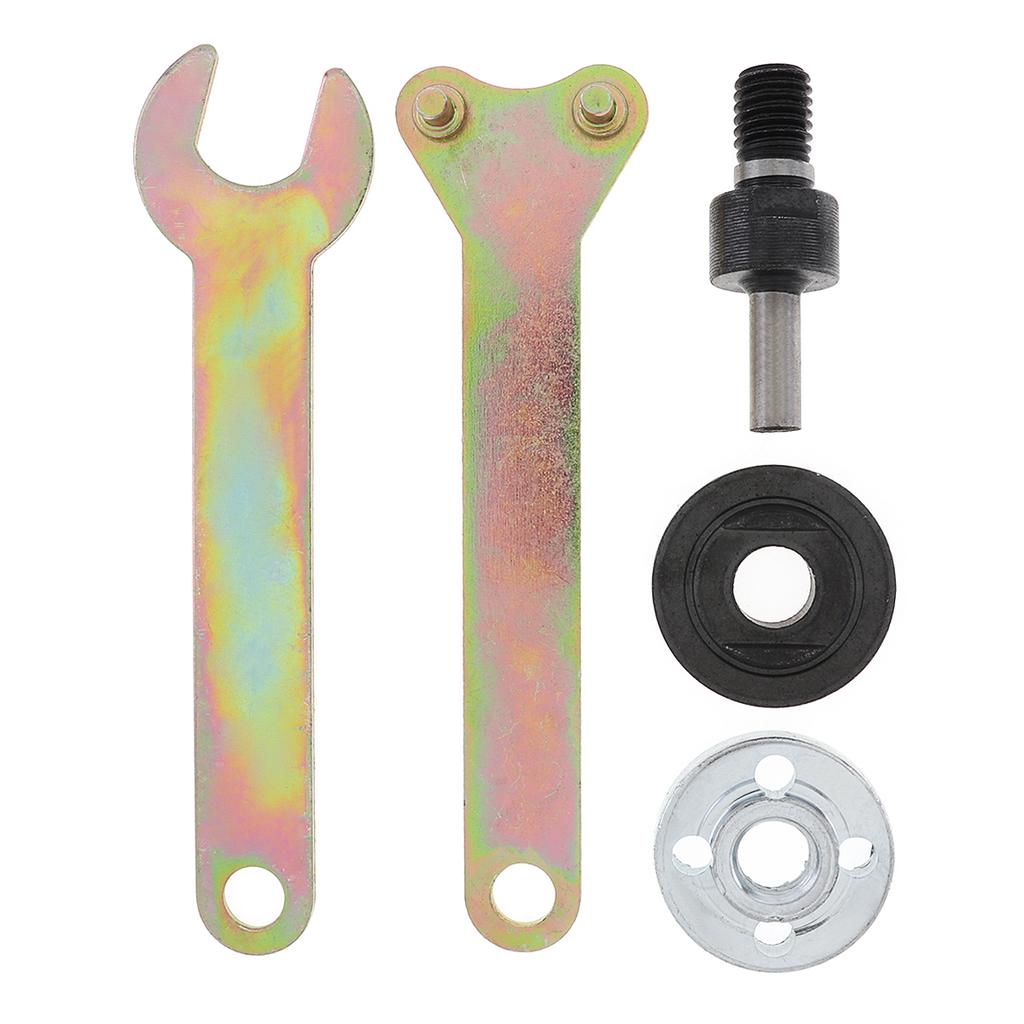 KASILU 5pcs 6mm Connecting Rod and Pressure Plate with Wrench for Variable Angle Grinder Durable KASILU 5pcs 6mm Connecting Rod and Pressure Plate with Wrench for Variable Angle Grinder Durable