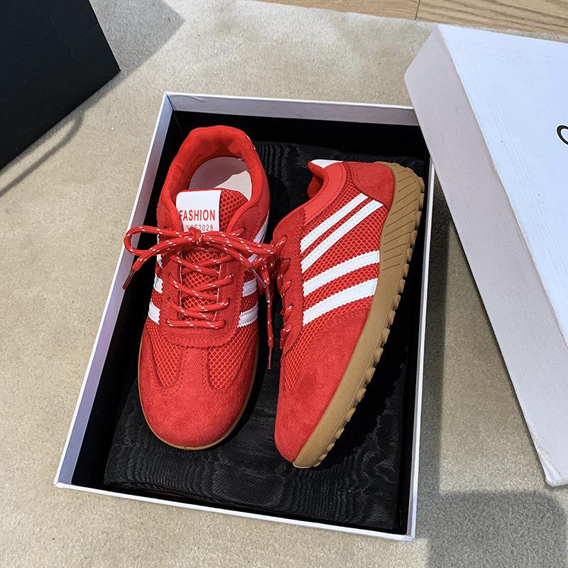 2025 mesh breathable sports shoes, new thick-soled Forrest Gump shoes, thick-soled versatile women's casual shoes, German training shoes, fashion