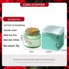 High-End Soy Wax Aromatherapy Candle - Green Cup with Wood Stopper, Smokeless & Fragrant, Perfect for Home, Birthday, Wedding, or Party Favors.