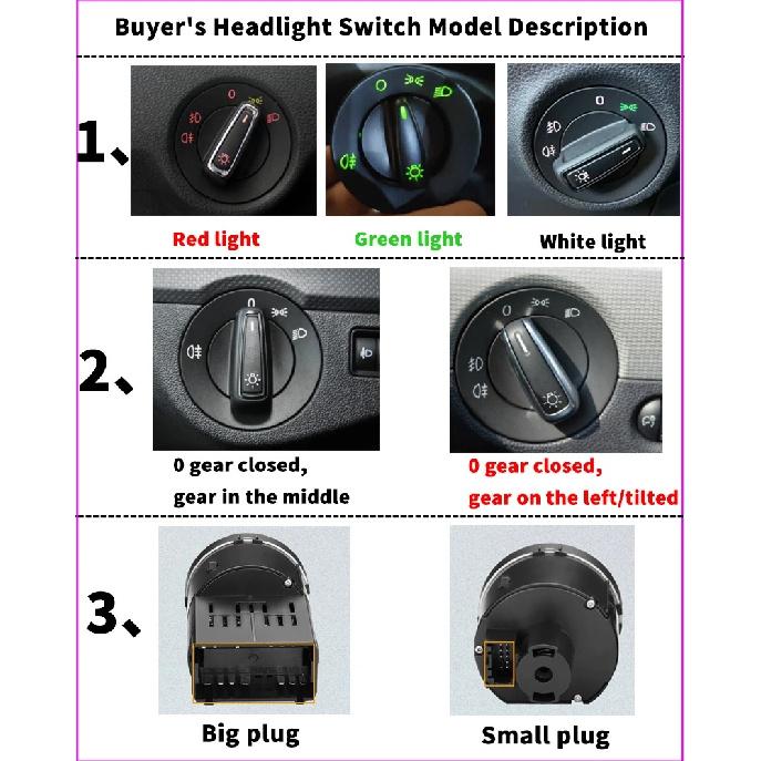 Apply to the Skoda Rapid Fabia Spaceback Yeti Superb Octavia Superb Automatic Headlamp Sensor Switch Fog Lamp Switch Headlamp