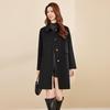 Sanpowa Women's 100% Wool Long Overcoat