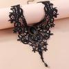 Gothic Black Lace Necklace for Women Steampunk Water Drop Choker Necklaces Girls Party Jewelry Gift
