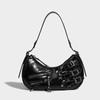 Axillary Bag Women Shoulder Bags Zipper Lock Buckle American Retro Commuter Leisure Versatile Fashion Korean Style Handheld Bags