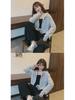Korean Autumn Womens Hooded Zip Cardigan Thin Solid Color Long Sleeve