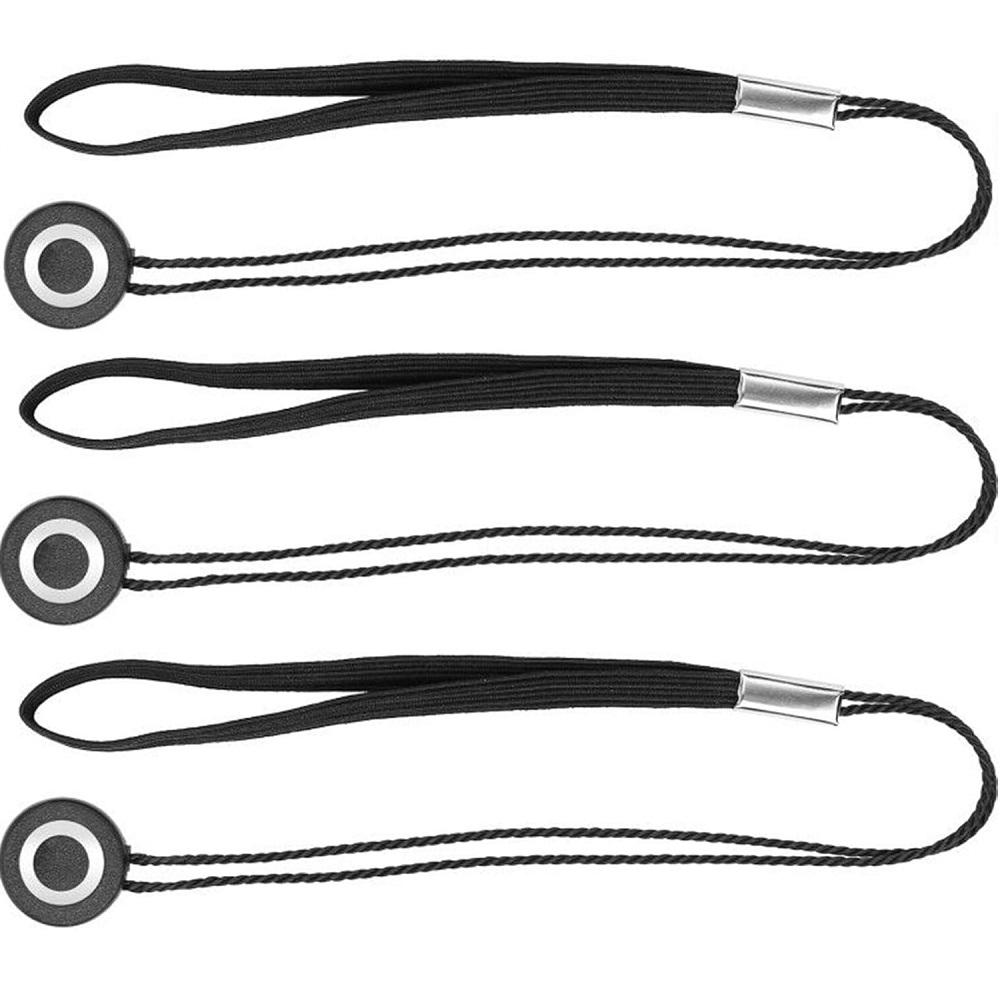 3 Pack Lens Cap Leash Lens Cap Keeper Holder with Microfiber Cleaning Cloth,Prevent Lens Cap Lost for DSLR SLR Camera Canon