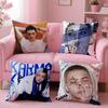 Star H-Hwang Hyunjin Pillow Case Plush Fabric Soft Double-Sided Printed Sofa Warm Winter Home Gift Cushion Cover