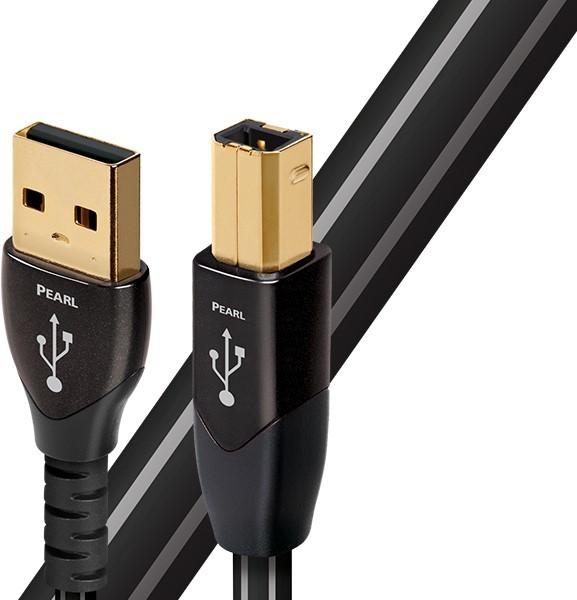 

Audioquest Pearl USB A to USB B cable - 1.5 m, Audioquest чорний