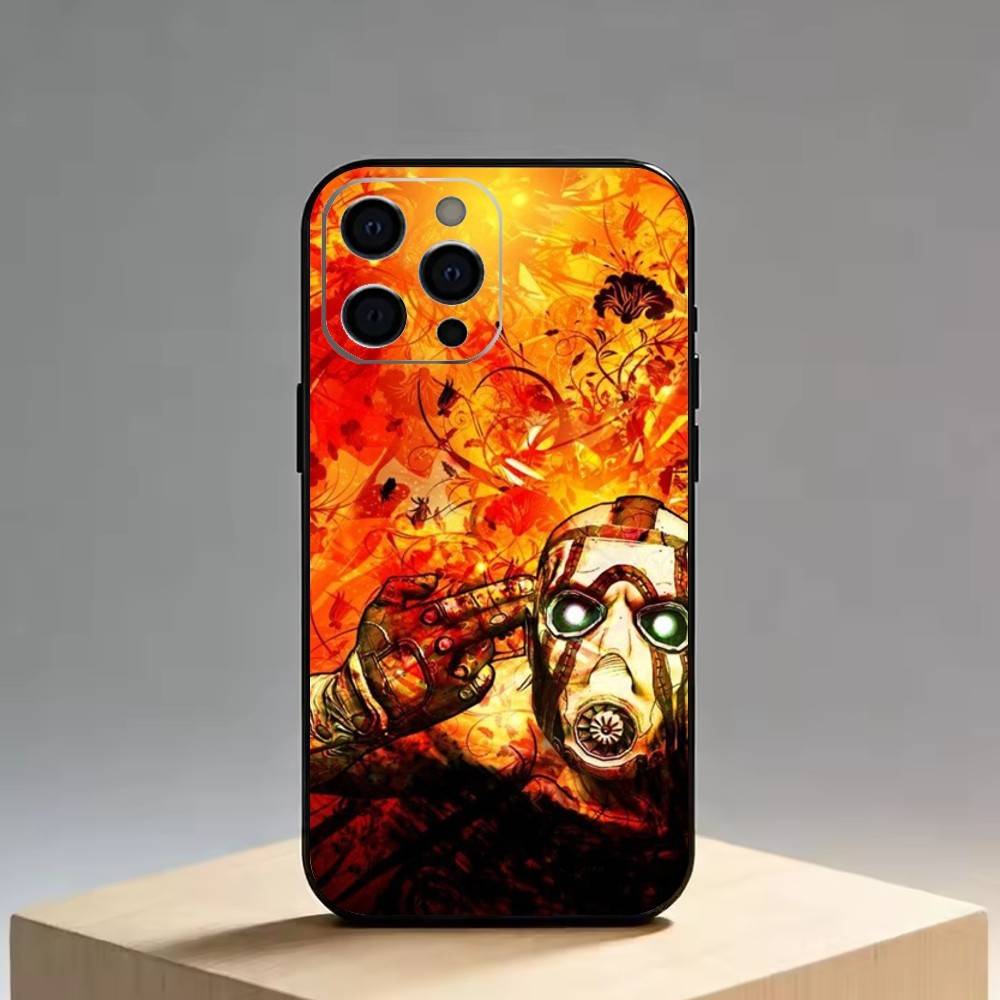 Borderlands   Phone Case For iPhone 17,16,15,14,13,12,11 Plus,Pro Max,XS,Soft Silicone Black Cover