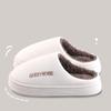 Waterproof cotton slippers for men anti slip for winter suitable for home use thick soled cotton slippers for women