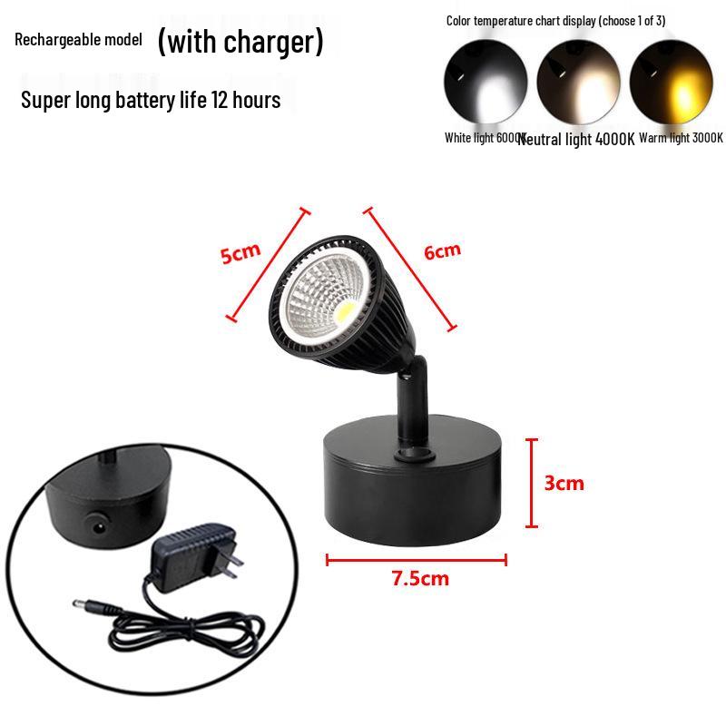 Wireless Jewelry Display Spotlight with Battery