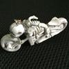Fashion Cool Motorcycle Skull Bag Charm Key Ring Rubber Keyring Gift Key Chain
