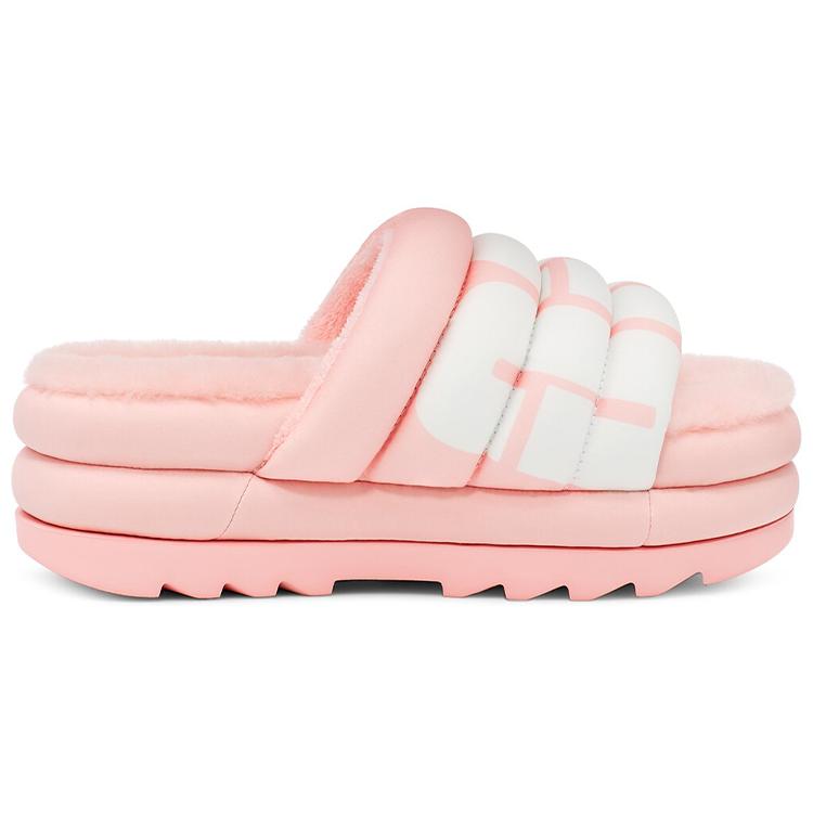 UGG Maxi Slide Logo Pink Scallop Women's 1127067-PSLP