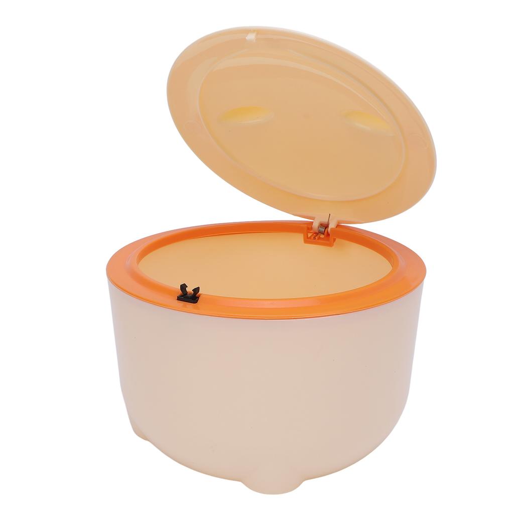 Cat Litter Trash Can with Press Type Lid Enclosed Design Compact Multipurpose Cat Waste Trash Can for Home