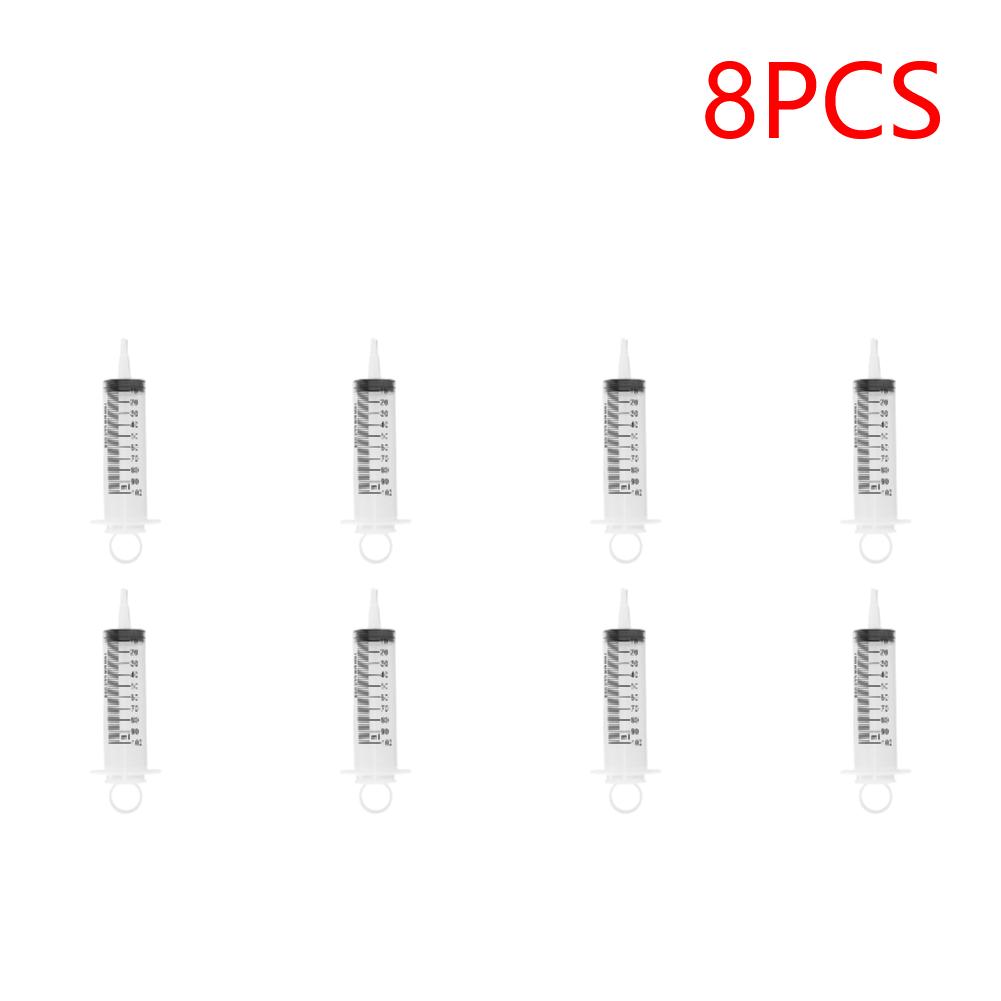 100ml Measuring Syringe Glue Filling Liquid Syringe Without Needle Plastic Syringe Watering Refilling for Industrial Hydroponics