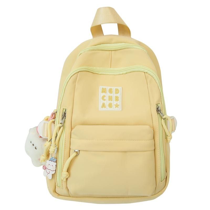 

Школьный рюкзак с буквенным принтом, женский рюкзак, легкий дорожный маленький рюкзак, школьная сумка для студентов жёлтый