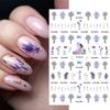 1PCS Sakura Nail Stickers Dandelion Nail Art Decoration Nail Decals Tulip Self-adhesive Flowers Stickers Press On Nails Stickers