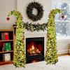 Art Crafts Foldable Christmas Tree Retractable Glitter Christmas Decoration Easy Assembly Faux Spiral Tree Fireplace