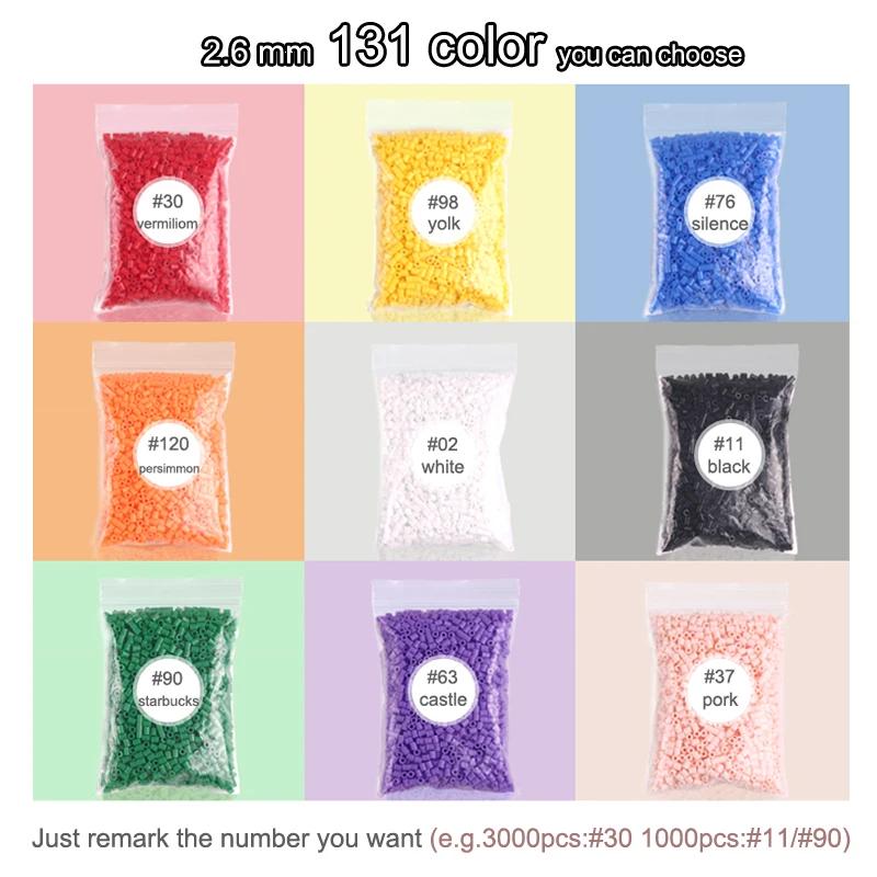 Non-Toxic 2.6Mm Pixel Art 250G 24000Pcs Beads For Kids Hama Beads Perler Beads Diy Puzzles Iron Beads Diy Gift