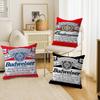 King Of Beer B-Budweiser Pillow Gifts Home Office Furnishings Bedroom Sofa Car Cushion Cover Case 45X45Cm