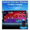 Portable Android 12 Carplay AI Box Wireless Carplay Adapter Android Auto For Netflix Youtube VW Toyota Mazda Hyundai Haval GMC
