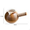 Ceramic Teapot Porcelain Tea Pot Maker Kettle with Rope Wrapped Handle for Household