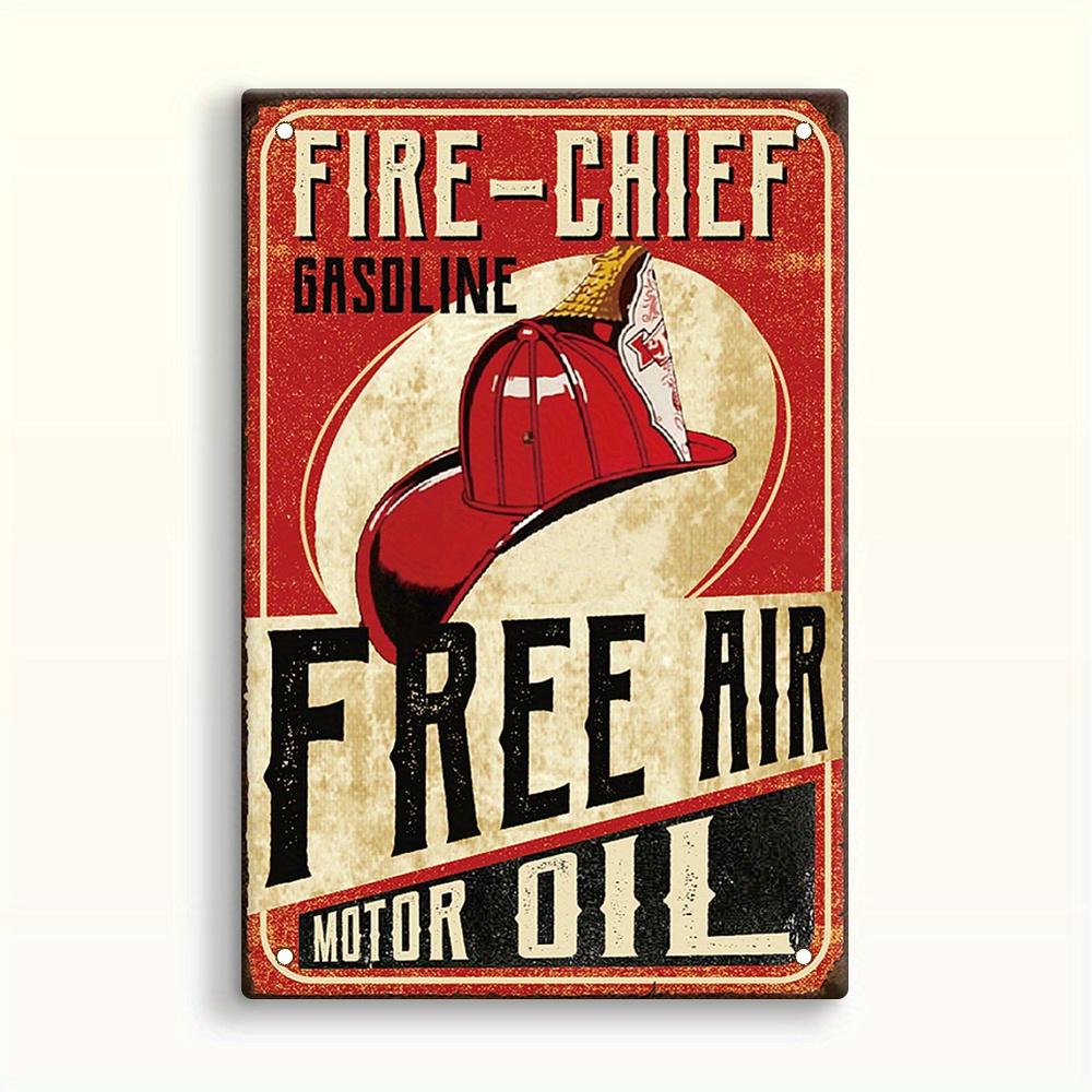 Vintage Texaco Motor Oil Metal Aluminum Sign Retro Decorative Plate Wall Art for Home Living Room Porch, Bar, Cafe, Garage De