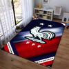 French Rooster Emblem Design Rug Non-slip Rug Suitable for Living Room and Bedroom Sofas