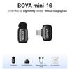 BOYA BOYA mini Wireless Lavalier Microphone for iPhone 15/16 Android USB-C Devices Noise Reduction for Video Recording Streaming