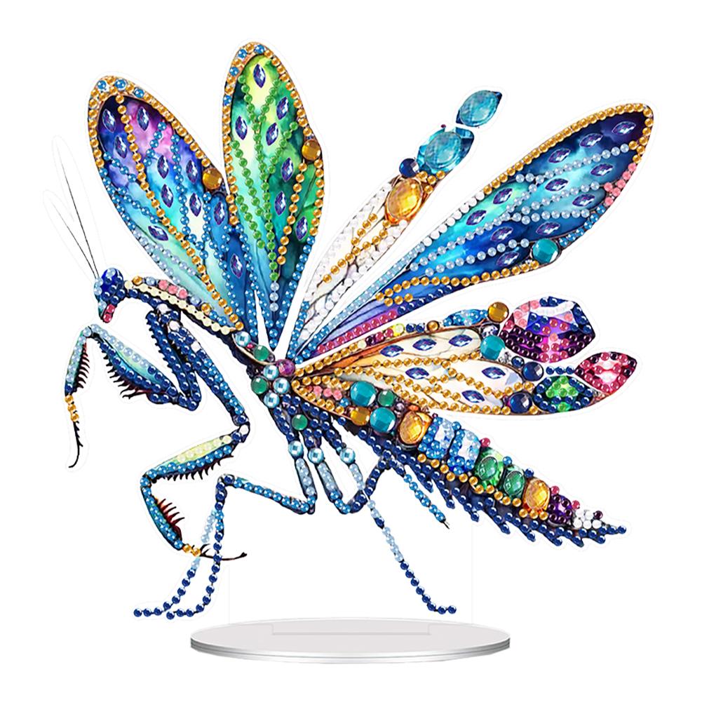 Acrylic Cartoon Animal Diamond Painting Tabletop Ornaments Kit Lamp Diamond Painting Desktop Ornaments Kit for Home Office Decor