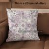 2D Boho Starry Pastel Print Throw Pillow Covers Pattern Cushion Cover Suitable For Sofa Bedroom Car Pillow Cover