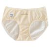 Women's Summer Cotton 10A Antibacterial Extended Crotch Comfortable Breathable Mid Waist Briefs