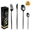 Portugal Stainless Steel 30-Piece Cutlery Set: Western Steak Knife, Fork, Spoon in Gift Box