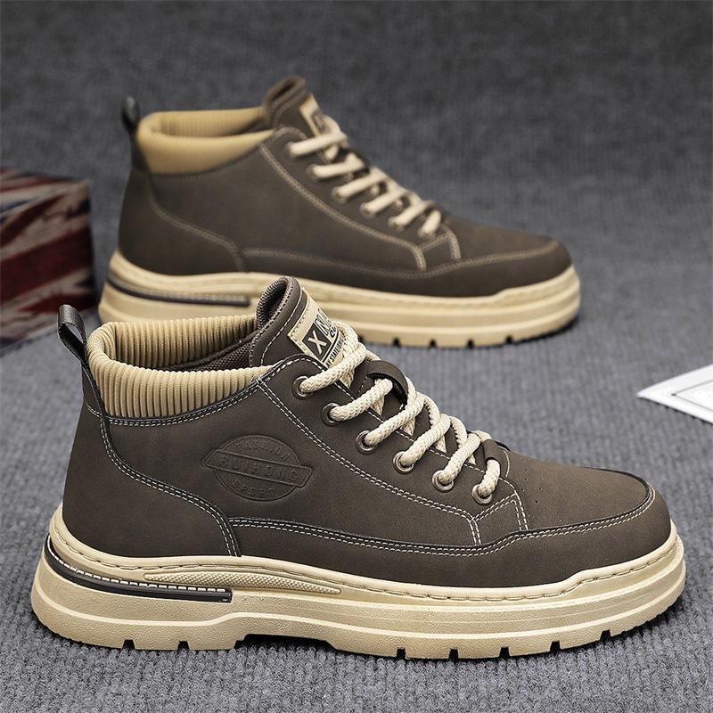 Autumn and Winter New Casual Low-top Socks Mouth Martin Boots Fashion Work Shoes Labor Insurance Shoes Men's Shoes