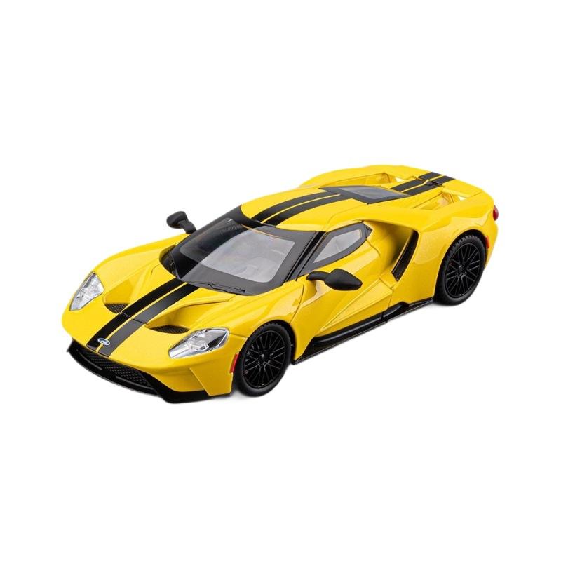 Large 1/24 Ford GT Car Model Alloy Simulation Supercar Collection Ornaments Children's Toy Car Boy Holiday Gift