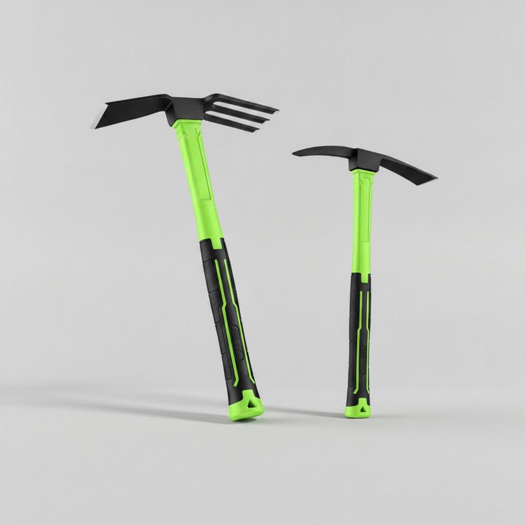 2 Pieces Garden Hoe with Cultivator Fork Sturdy Tool Secure Grip for Weeding