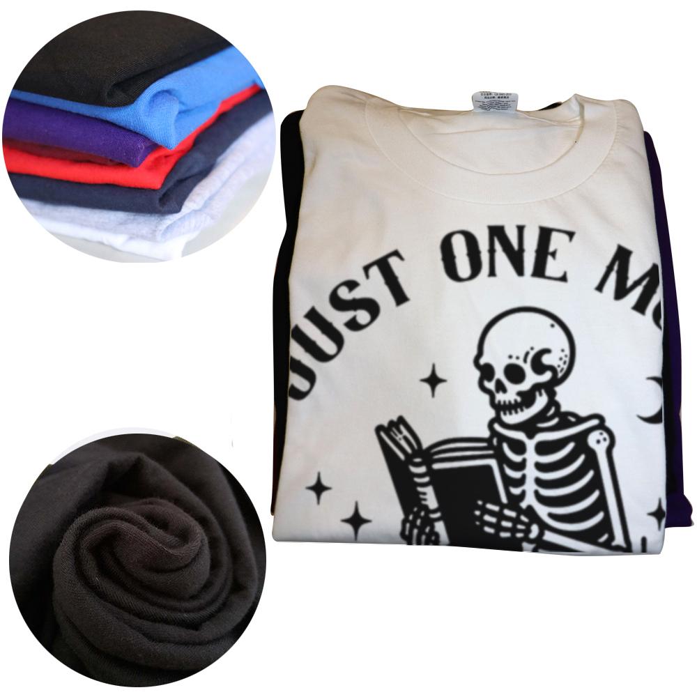 Jen ještě jednu kapitolu Trička Vtipné Lebka Knihomol Tričko Milovník knih Čtení Učitel Tričko Ženy Muži Bavlna Krátký rukáv Trička