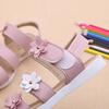 Little Girls Summer Casual Sandal Three Flower Detail New Kids Roman Beach Shoes Stylish Beach Experience for Children Adventure