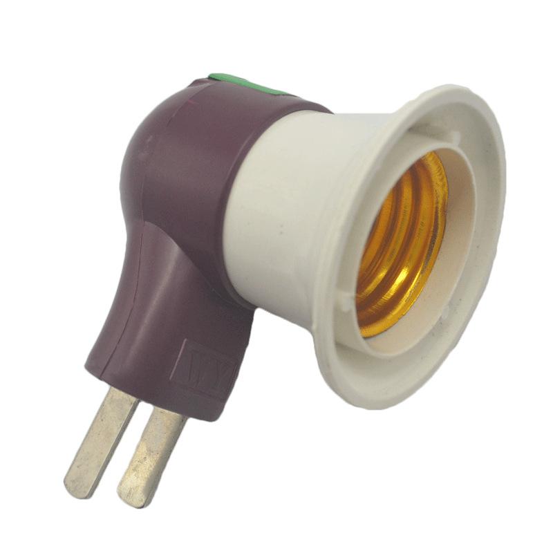 

LED Light Lamp Bulbs Socket Base Holder EU/US Plug Adapter /OFF Switch White
