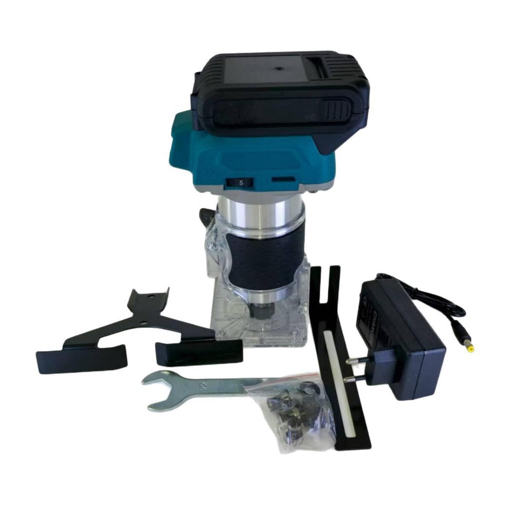 Brushless Lithium Trimmer & Engraving Wood Router: Multifunctional Electric Tool for Slotting, Milling, and Grooving.