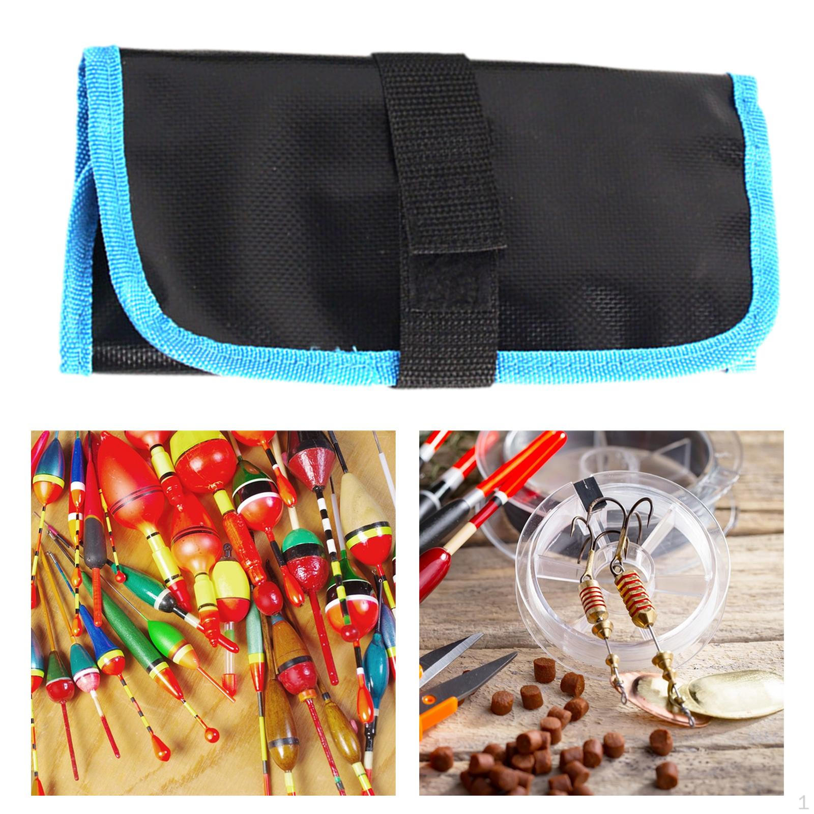 

Сумка для рыболовных приманок, приманки, спортивное оборудование на открытом воздухе, складная большая вместимость для кемпинга синий