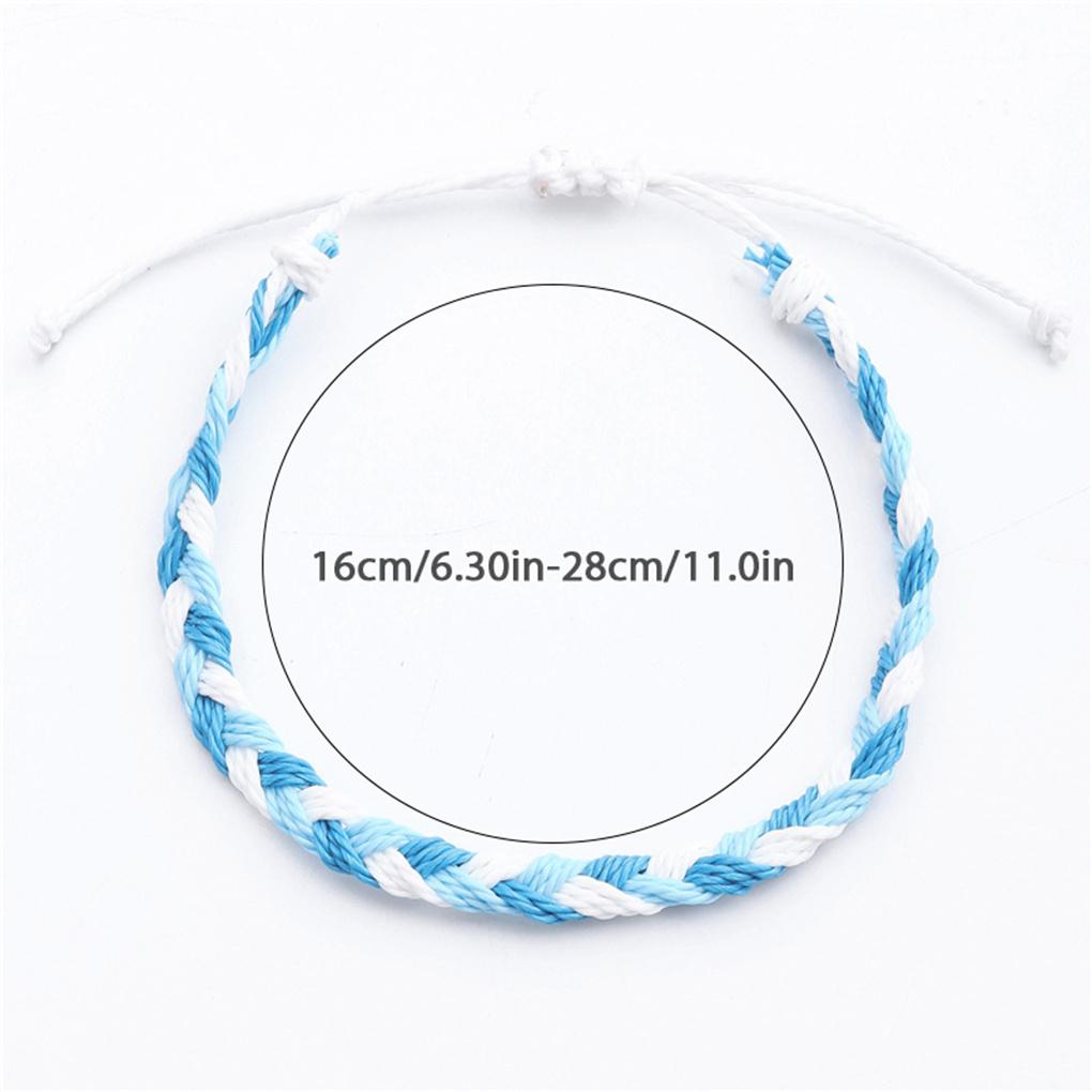 Braided Bracelet Jewelry Accessory Hand Decoration Thread Adorn Dressing Colorful Gift Waxed Wristband Girls Bracelets Birthday