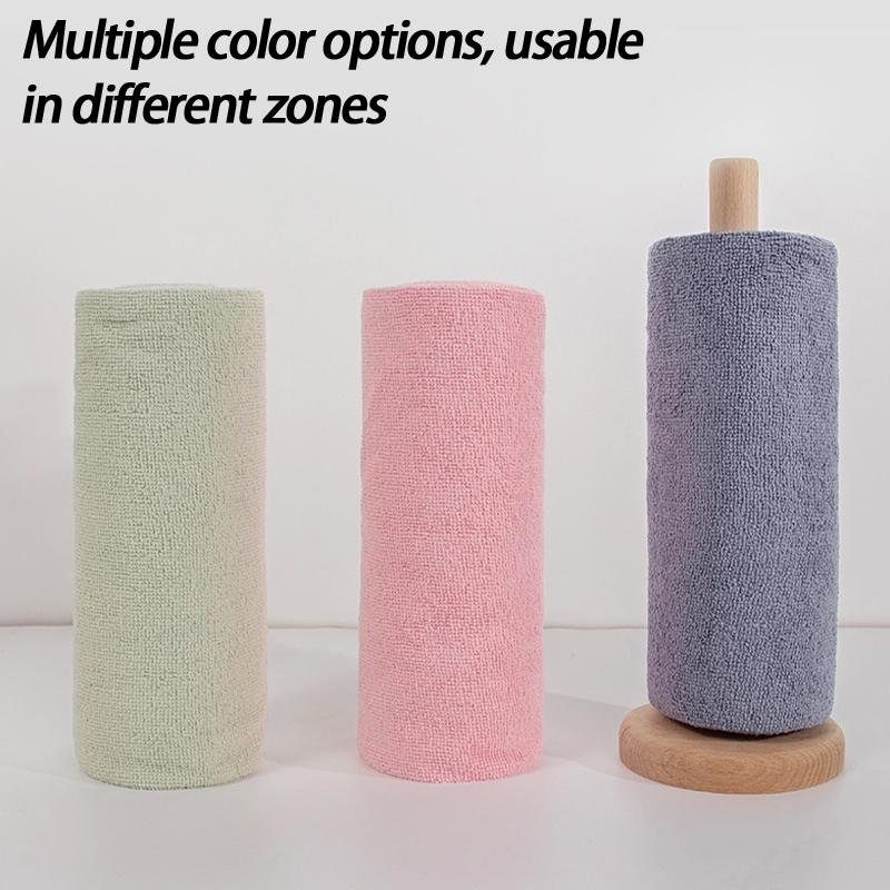 25cm×25cm Lappen Mikrofaserhandtücher Rolle/Ölabweisende Spülschwämme/Spültuch Handtuch/Küchenlappen Handtuch/Küchenreinigung Spültuch