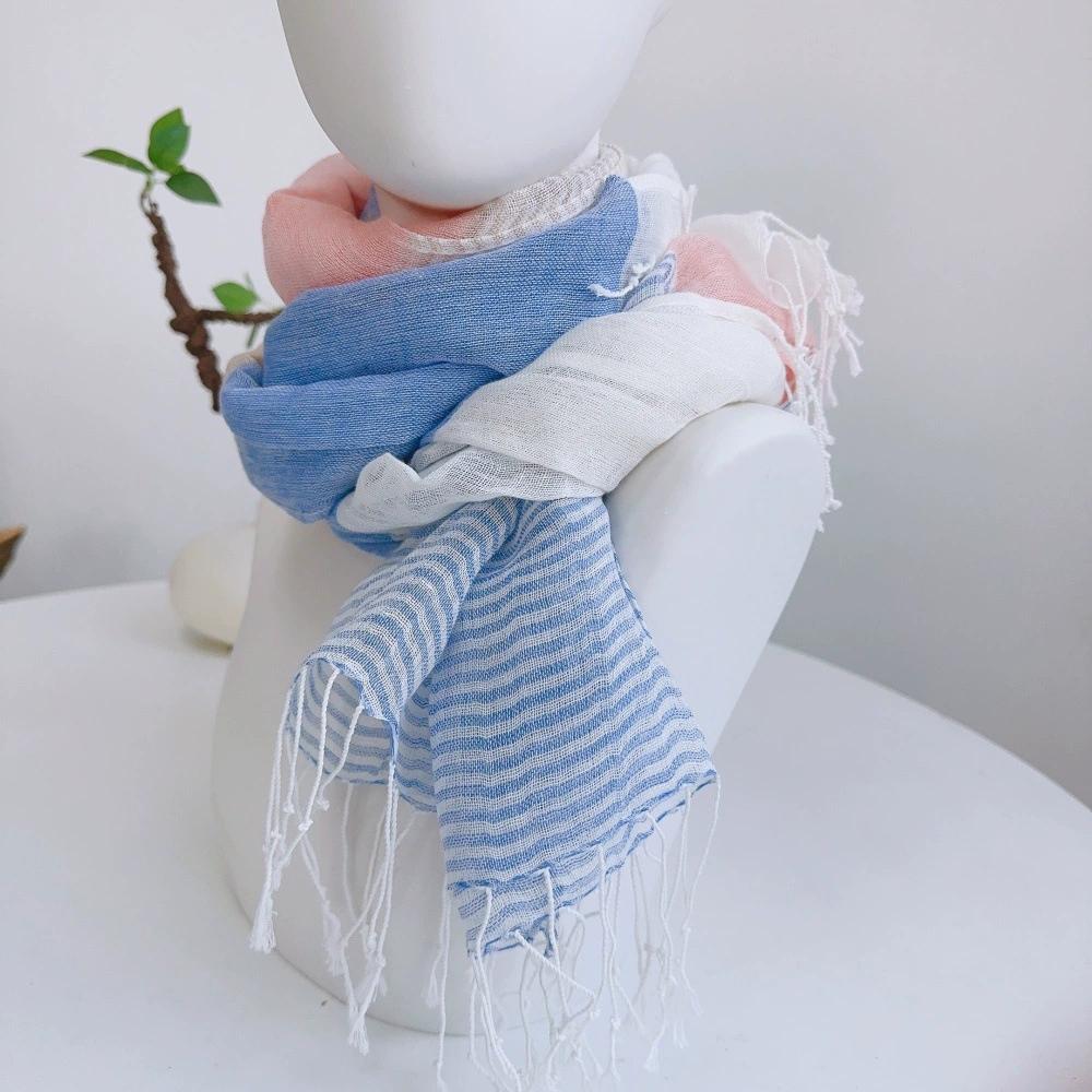 

Spring Summer Linen Cotton Mixed Scarves Hijab Cool Scarves Scarf Women Outdoor Camping Scarfs 70x180cm